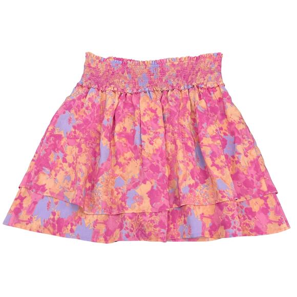 NWT RAILS Addison Flowy Smocked Mini Skirt In Passion Flower Size Medium - Picture 9 of 9